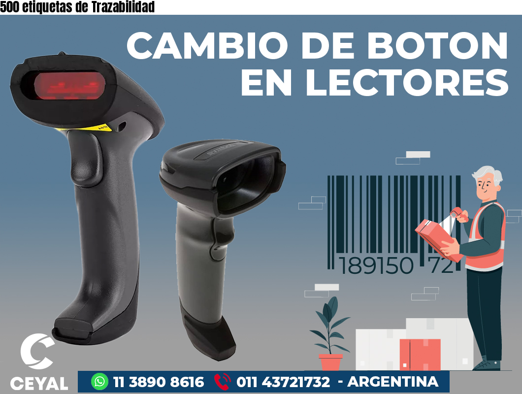 500 etiquetas de Trazabilidad