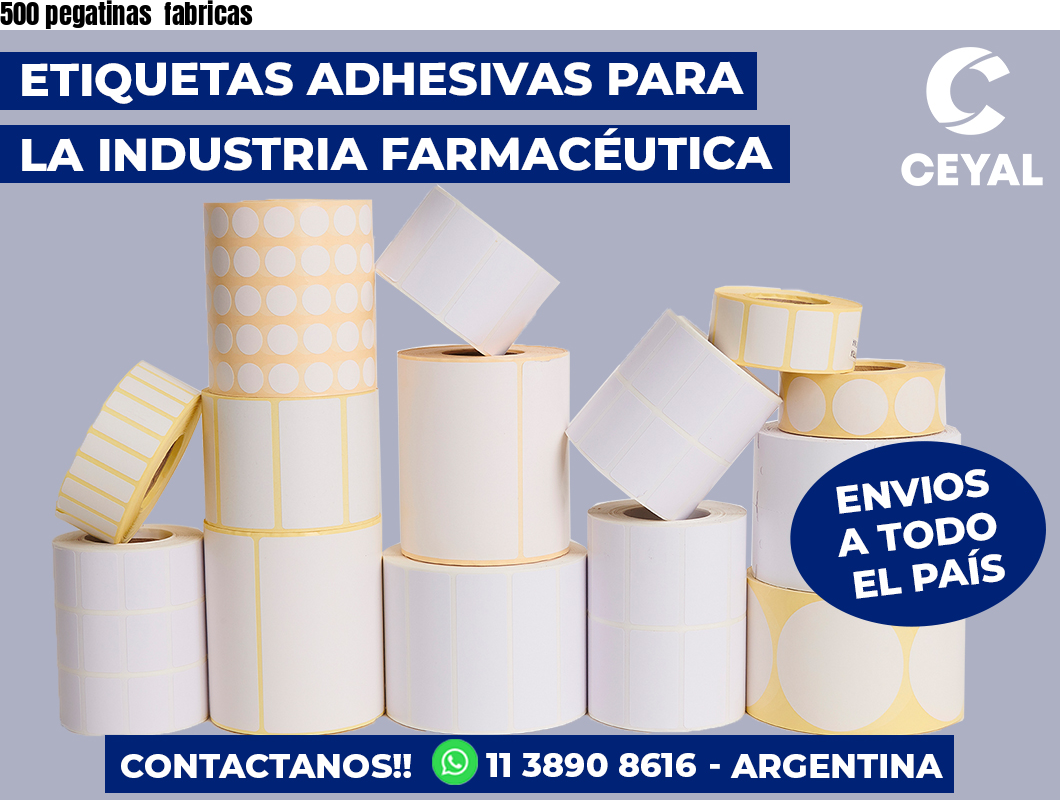 500 pegatinas  fabricas