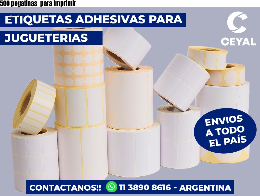 500 pegatinas  para imprimir