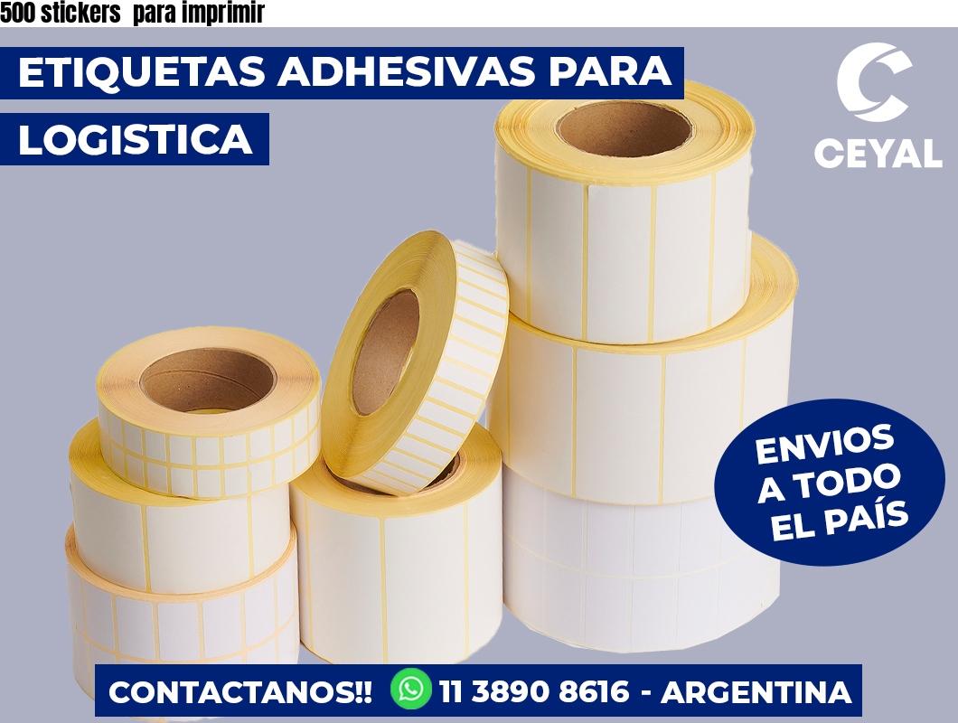 500 stickers para imprimir