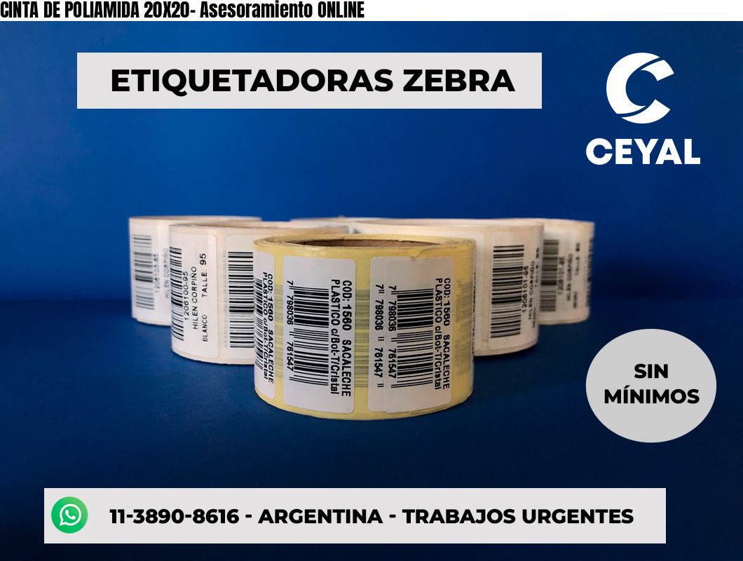 CINTA DE POLIAMIDA 20X20- Asesoramiento ONLINE