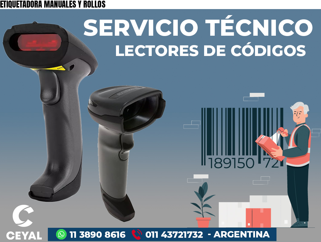 ETIQUETADORA MANUALES Y ROLLOS
