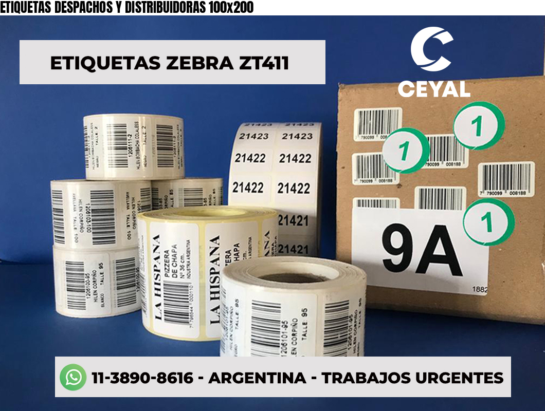 ETIQUETAS DESPACHOS Y DISTRIBUIDORAS 100x200