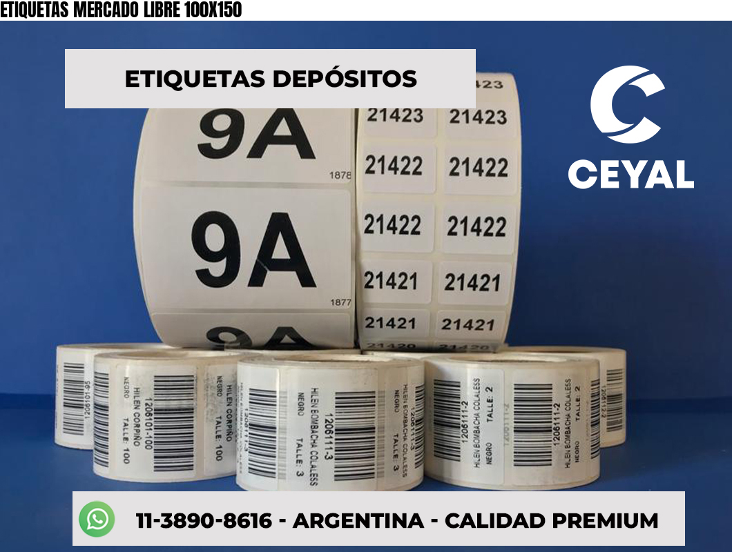 ETIQUETAS MERCADO LIBRE 100X150