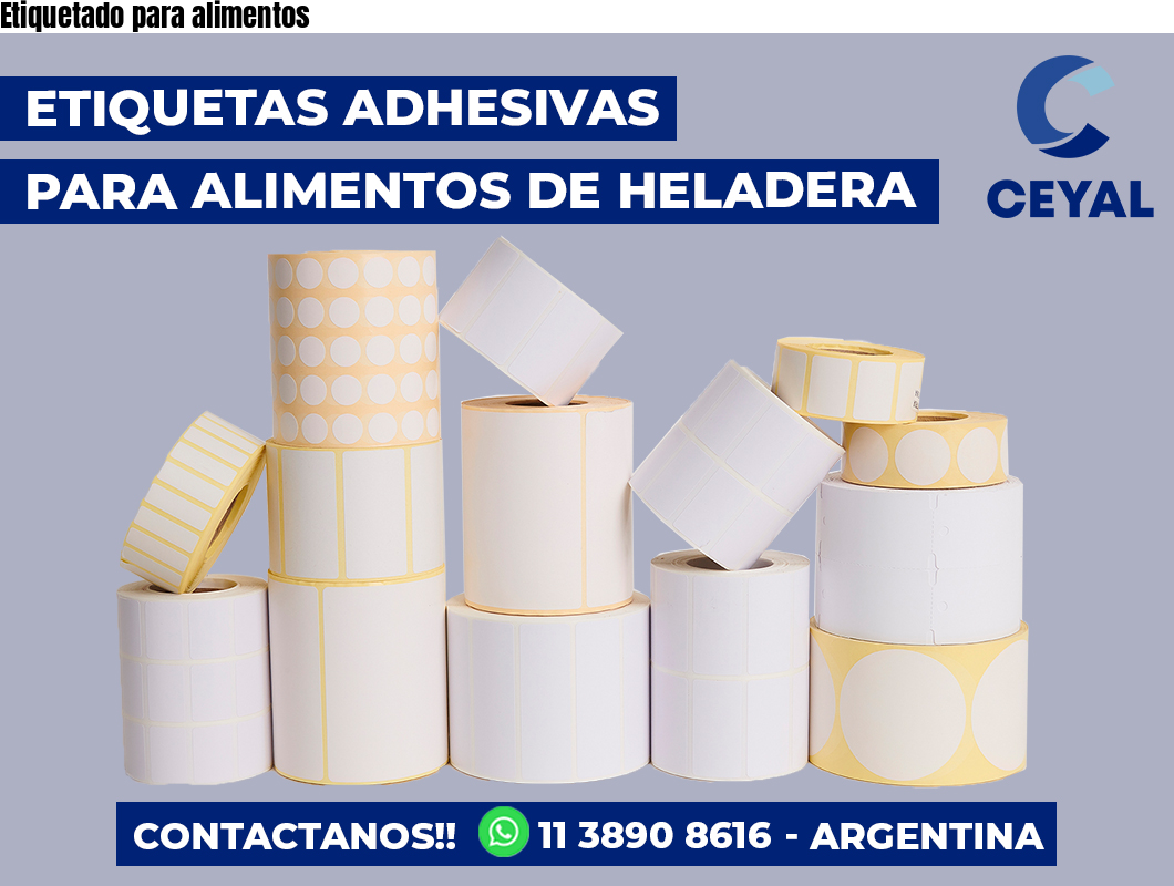 Etiquetado para alimentos