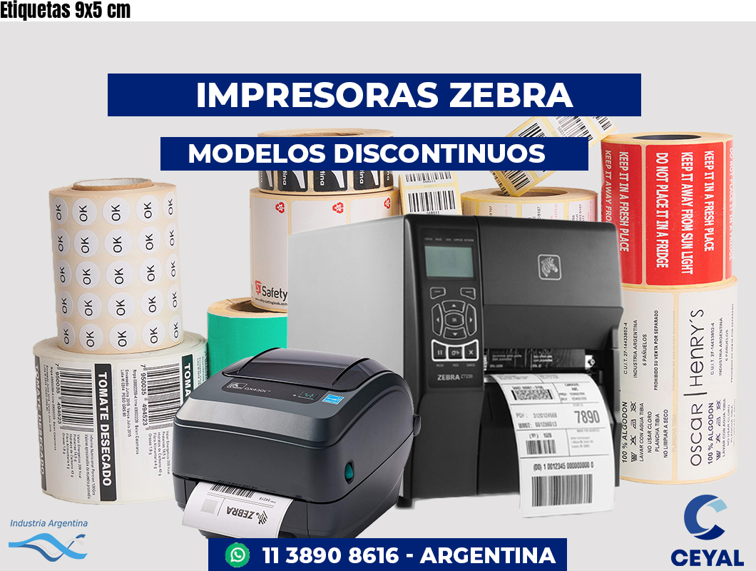 Etiquetas 9x5 cm