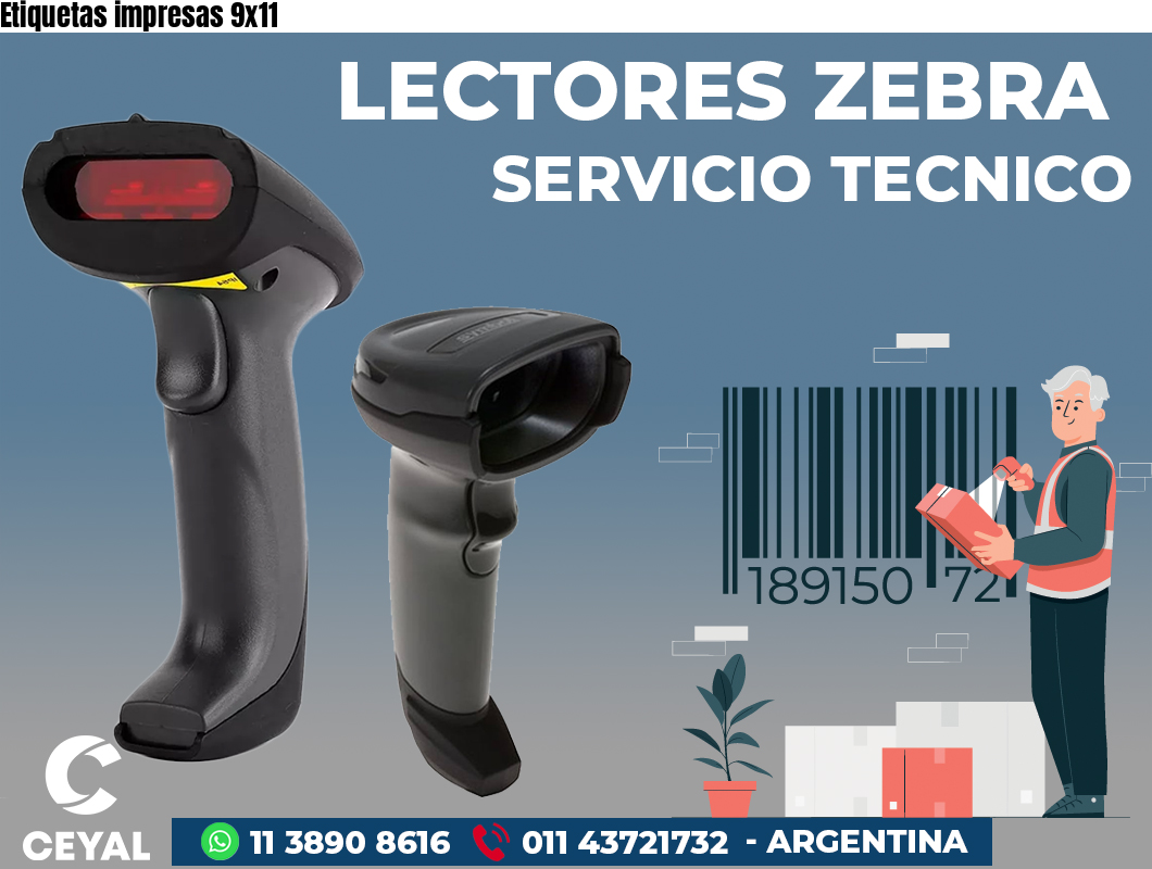 Etiquetas impresas 9x11