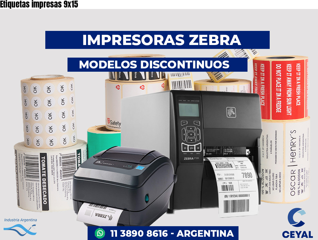 Etiquetas impresas 9x15