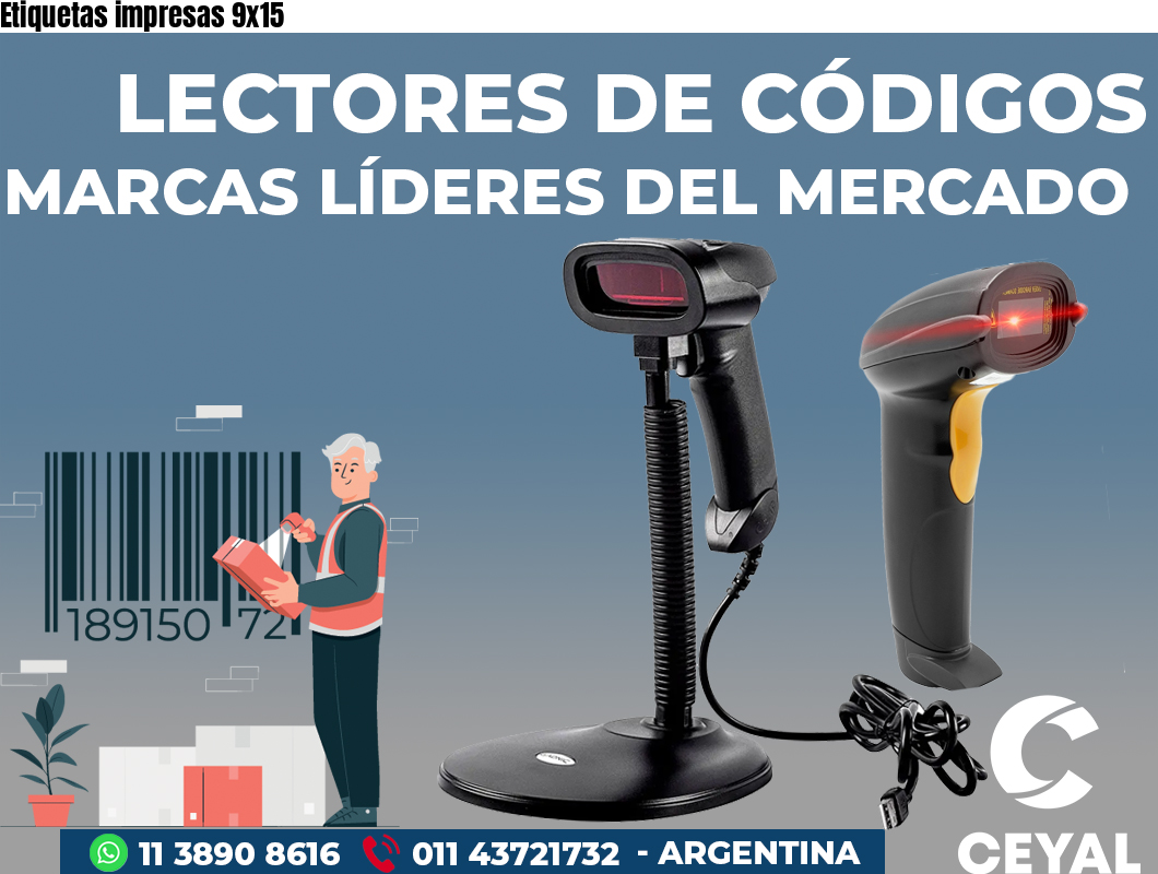 Etiquetas impresas 9x15