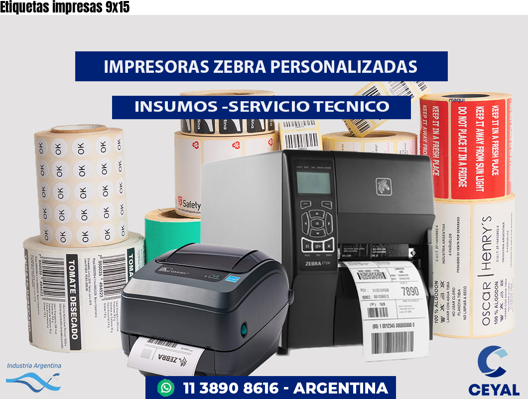 Etiquetas impresas 9x15