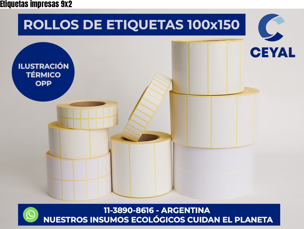 Etiquetas impresas 9×2