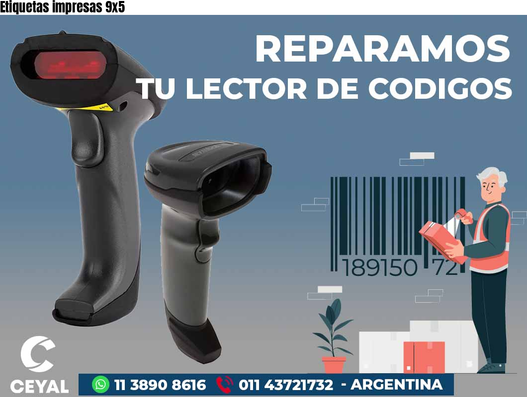 Etiquetas impresas 9x5