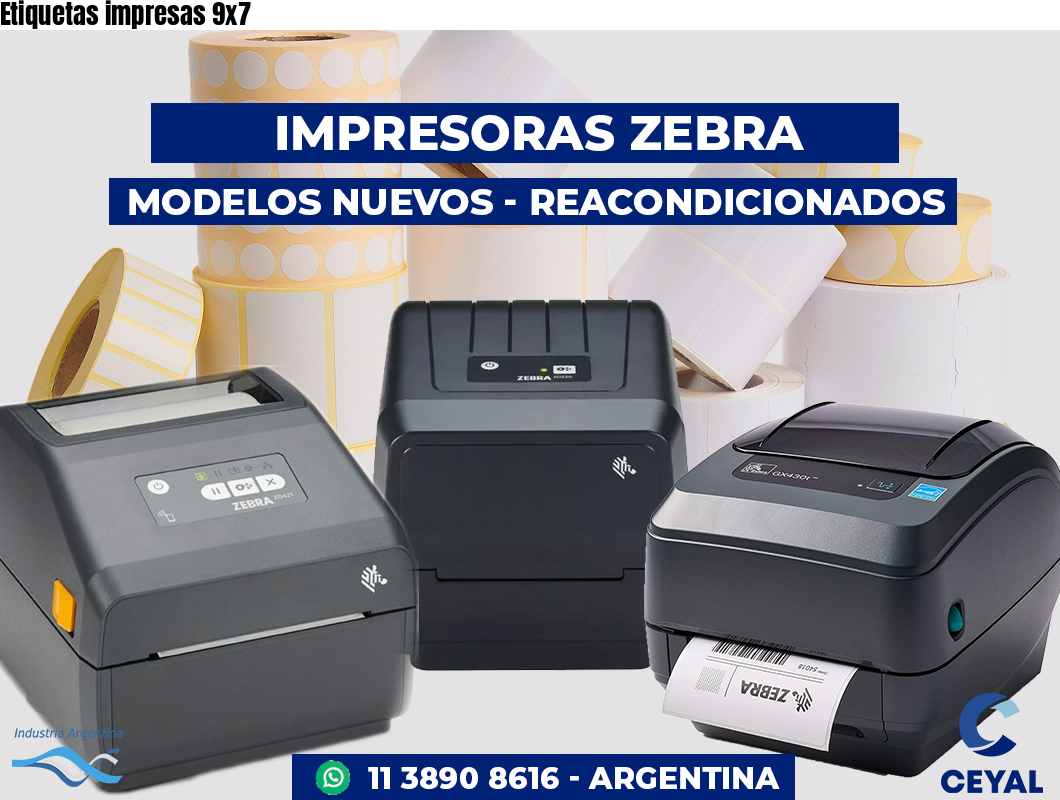Etiquetas impresas 9x7