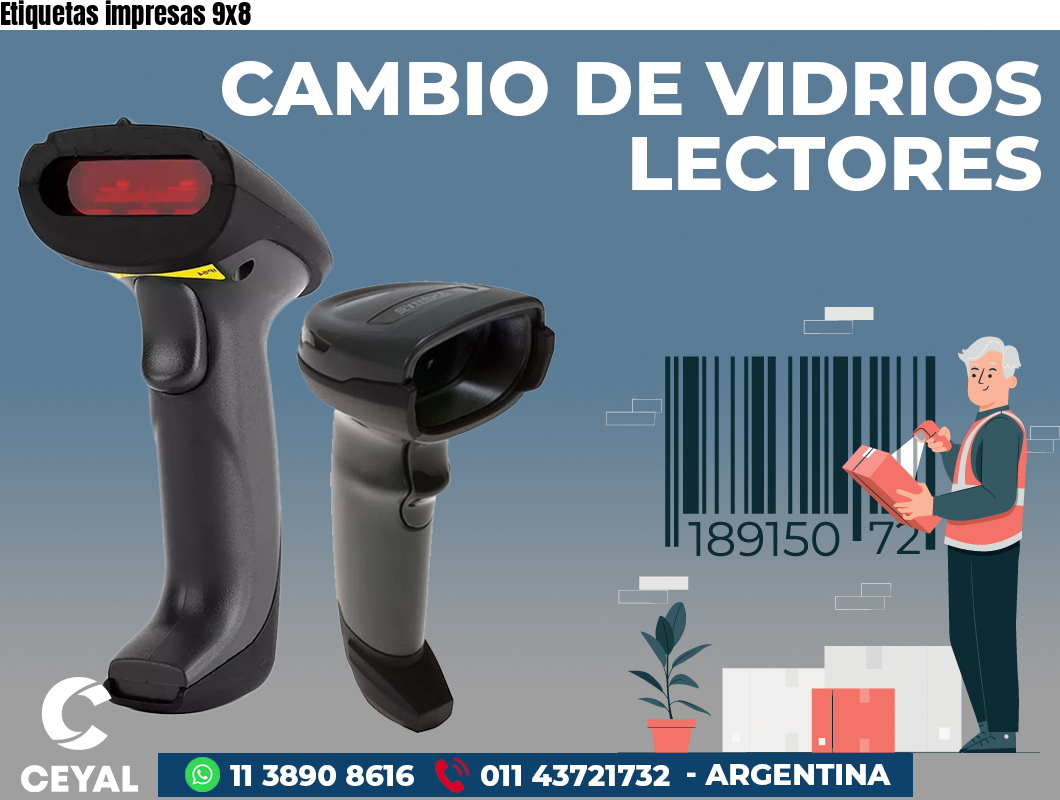 Etiquetas impresas 9x8