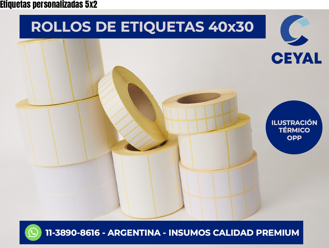 Etiquetas personalizadas 5×2