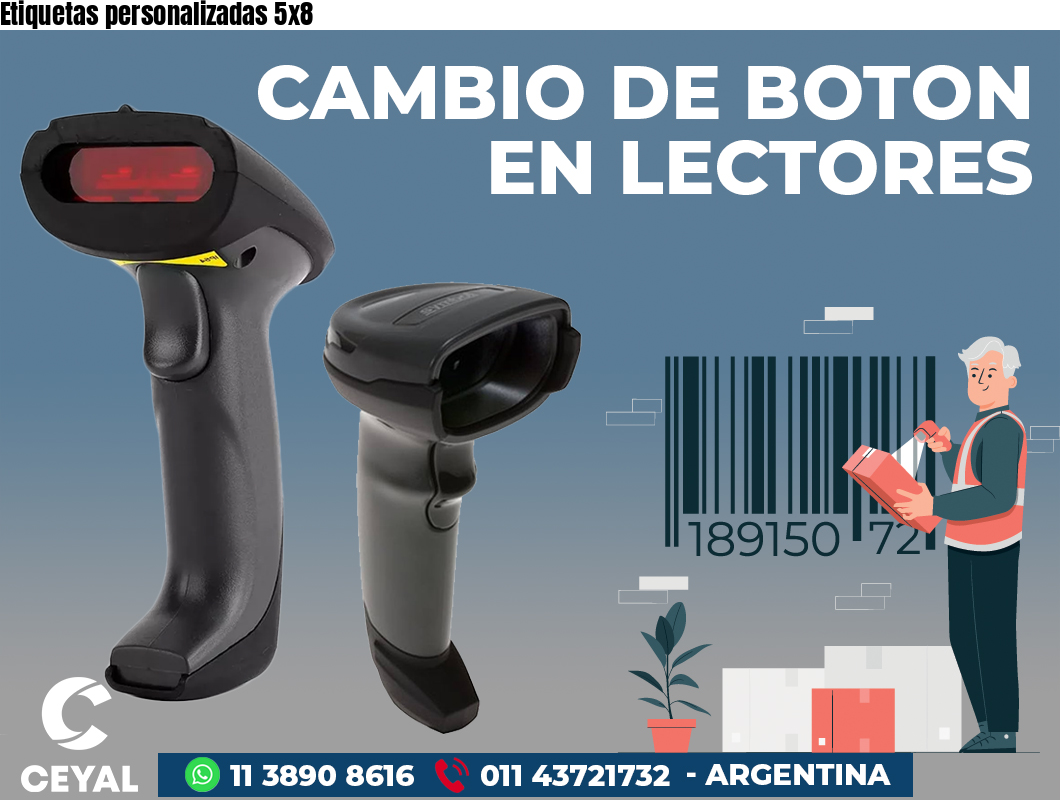 Etiquetas personalizadas 5x8
