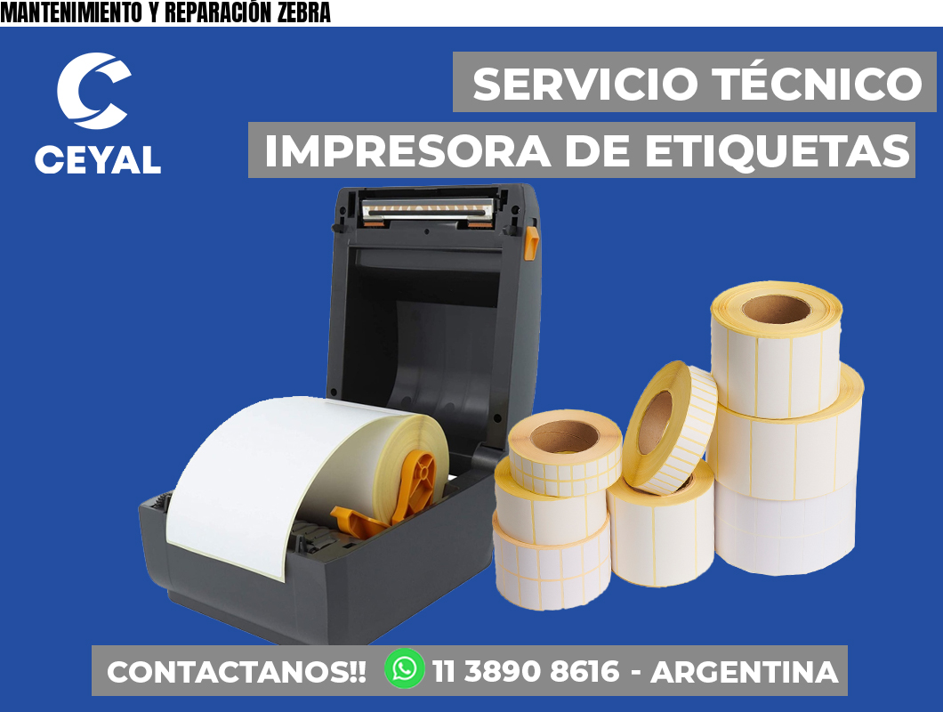 MANTENIMIENTO Y REPARACIÓN ZEBRA