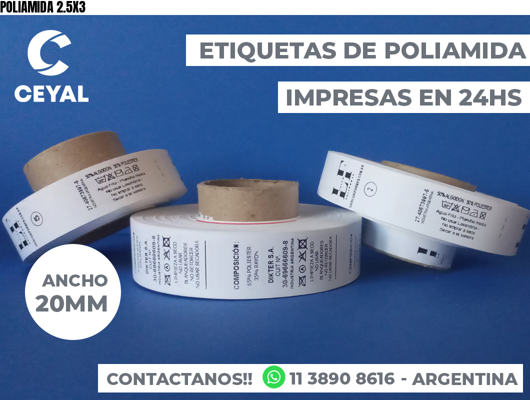 POLIAMIDA 2.5X3