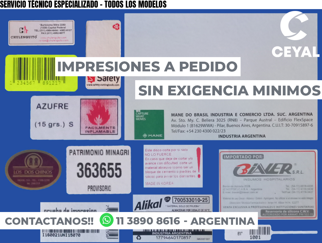 SERVICIO TÉCNICO ESPECIALIZADO - TODOS LOS MODELOS