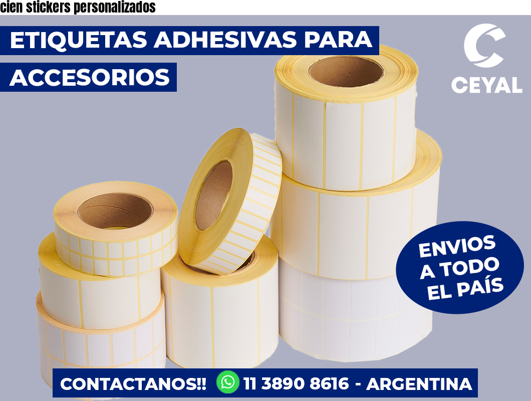 cien stickers personalizados
