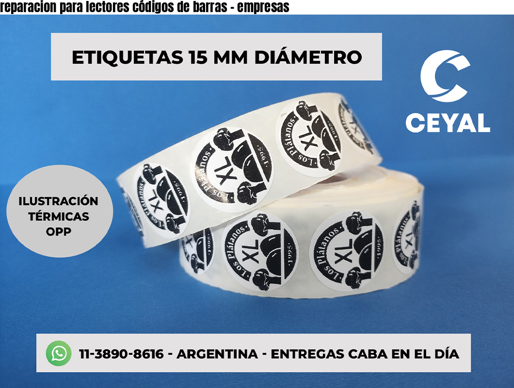 reparacion para lectores códigos de barras - empresas