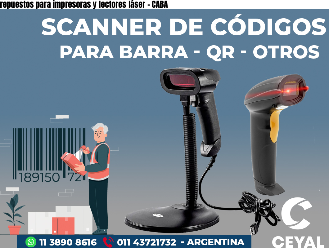 repuestos para impresoras y lectores láser - CABA