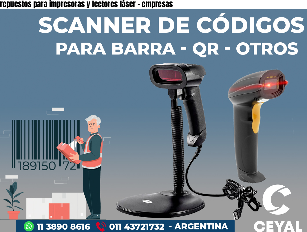 repuestos para impresoras y lectores láser - empresas