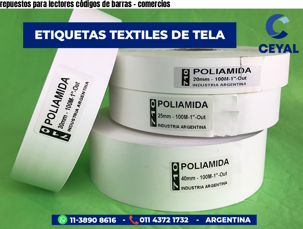 repuestos para lectores códigos de barras - comercios