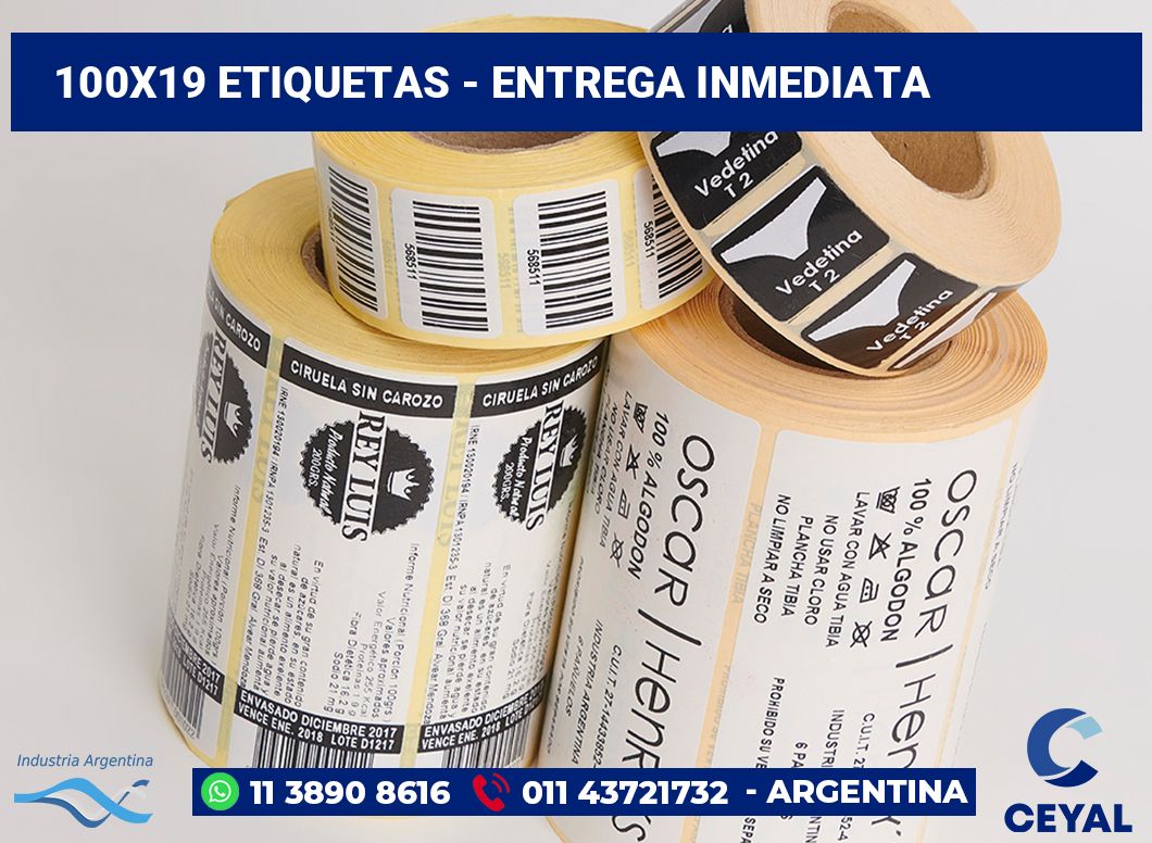 100x19 Etiquetas