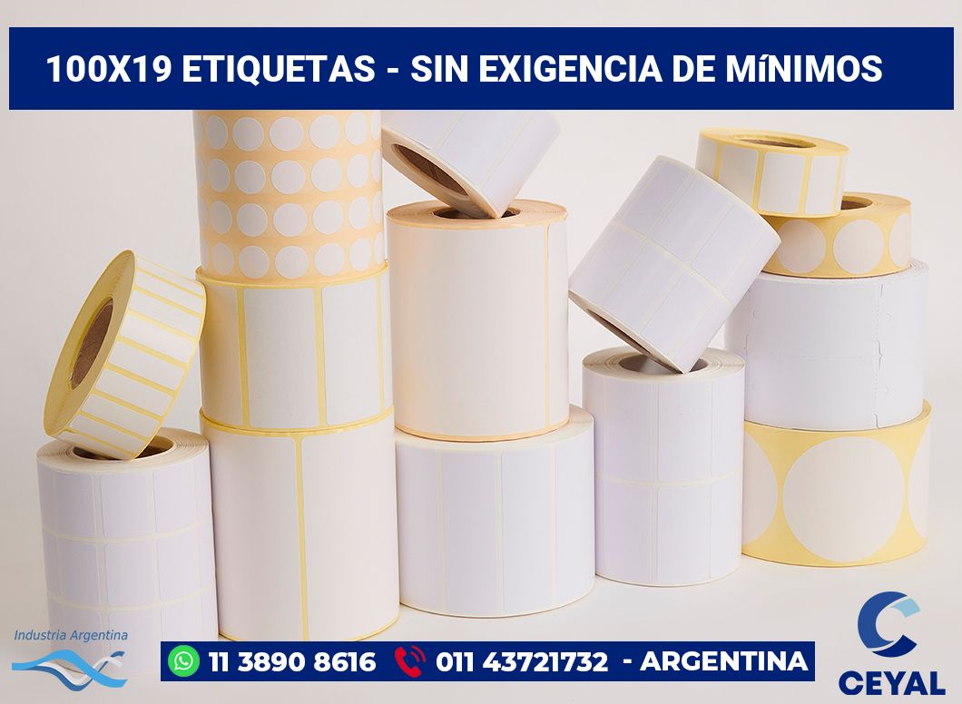 100×19 Etiquetas