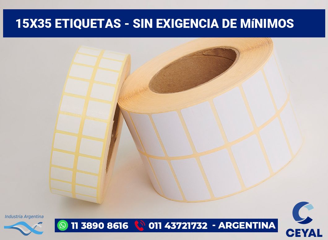 15x35 Etiquetas