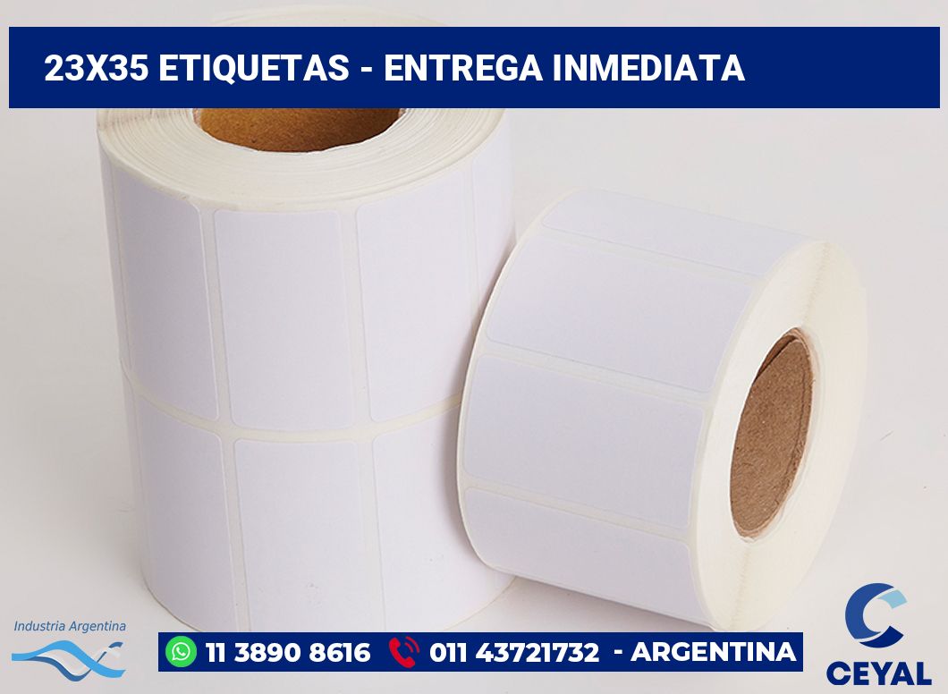 23×35 Etiquetas