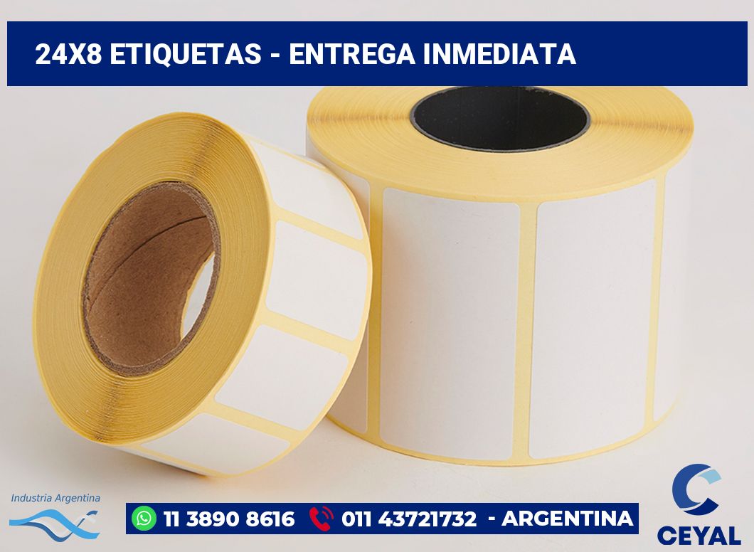 24x8 Etiquetas
