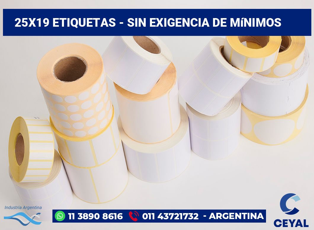 25×19 Etiquetas