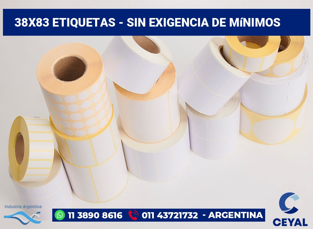38x83 Etiquetas