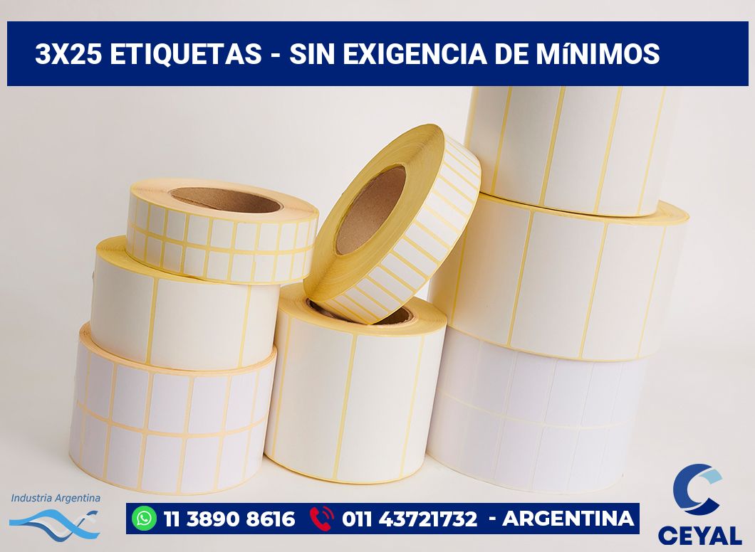 3×25 Etiquetas