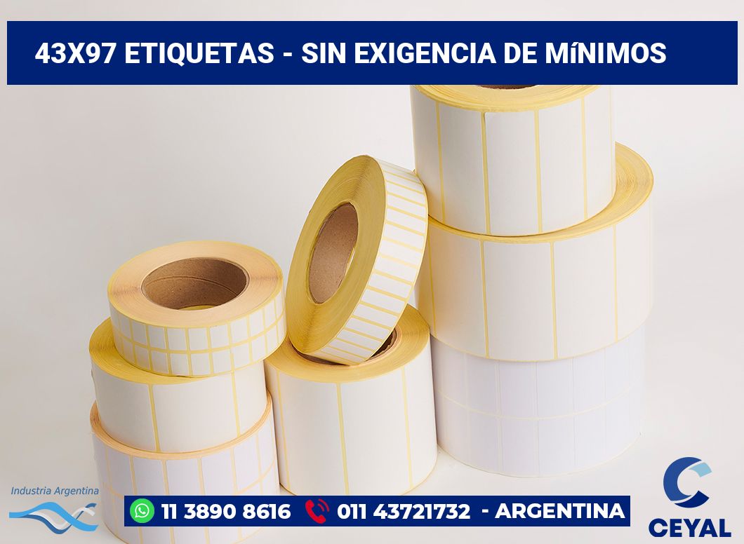 43x97 Etiquetas