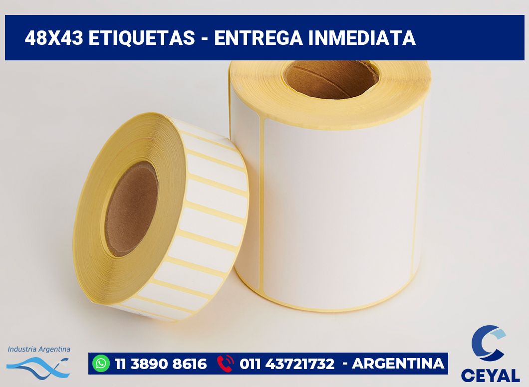 48x43 Etiquetas