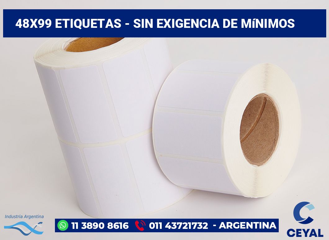 48×99 Etiquetas
