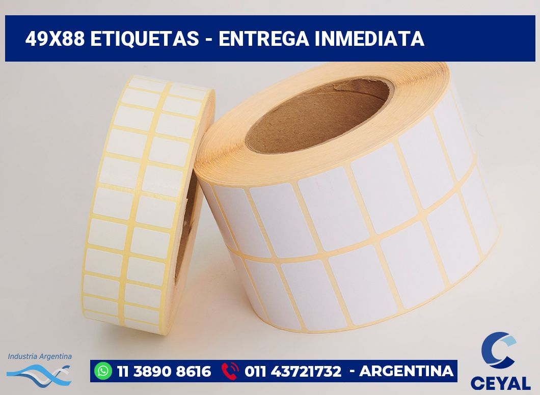 49x88 Etiquetas