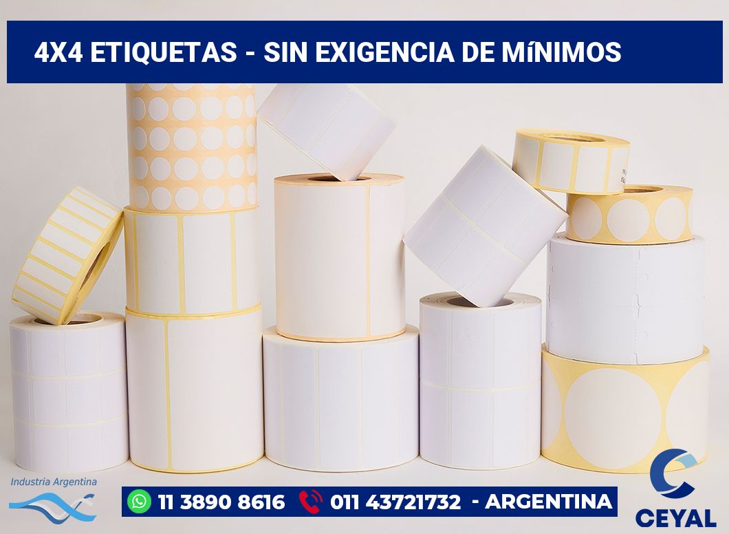 4x4 Etiquetas