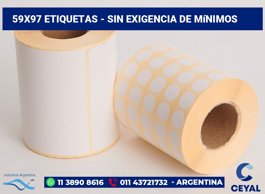 59x97 Etiquetas