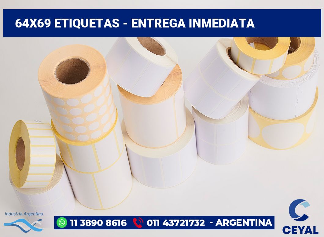 64x69 Etiquetas