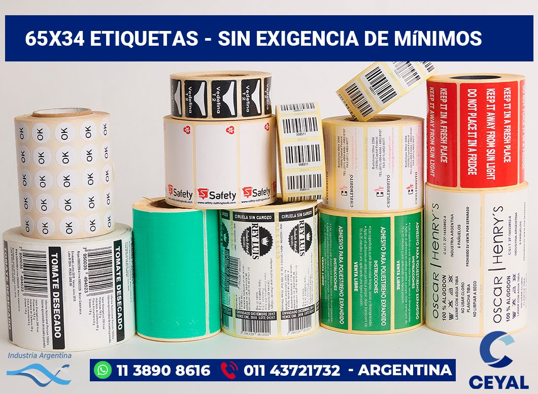 65x34 Etiquetas