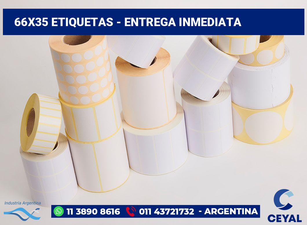 66x35 Etiquetas