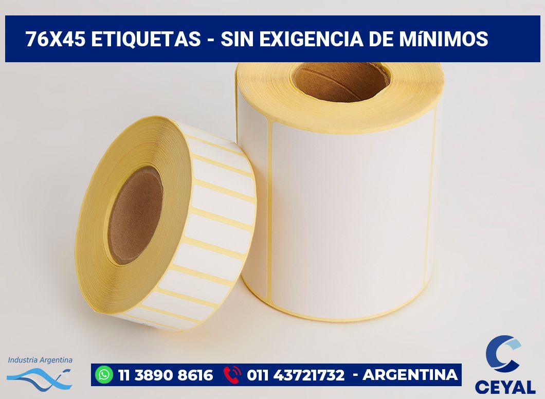 76x45 Etiquetas
