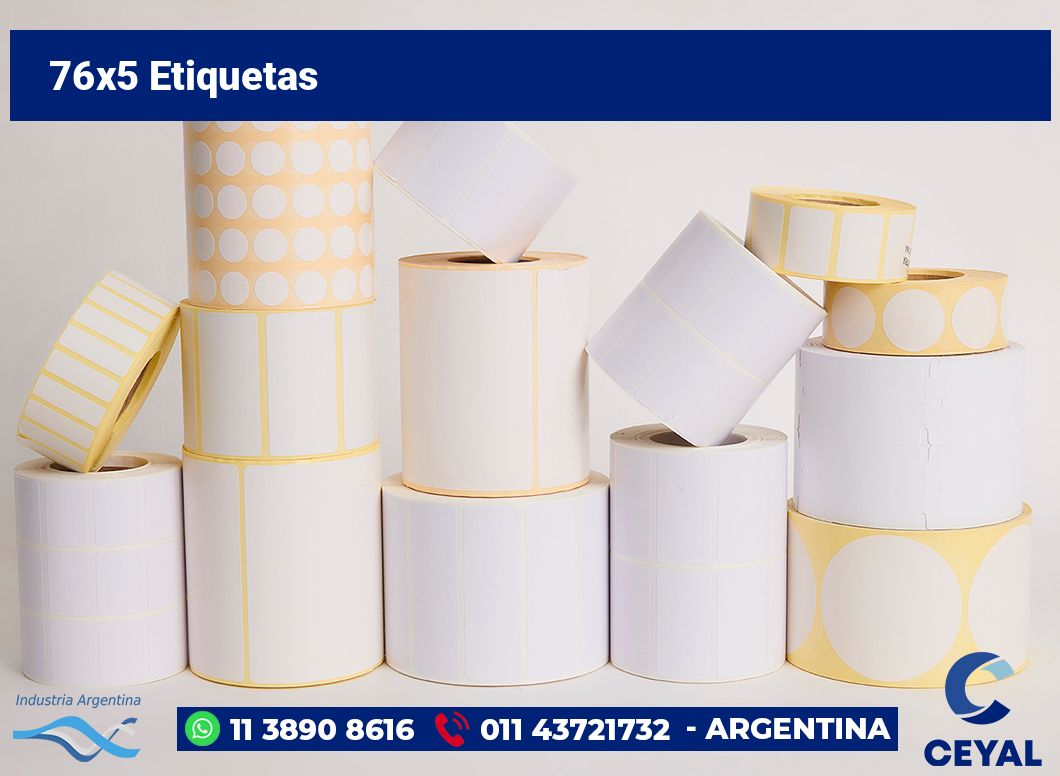 76×5 Etiquetas