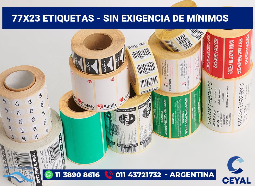 77×23 Etiquetas