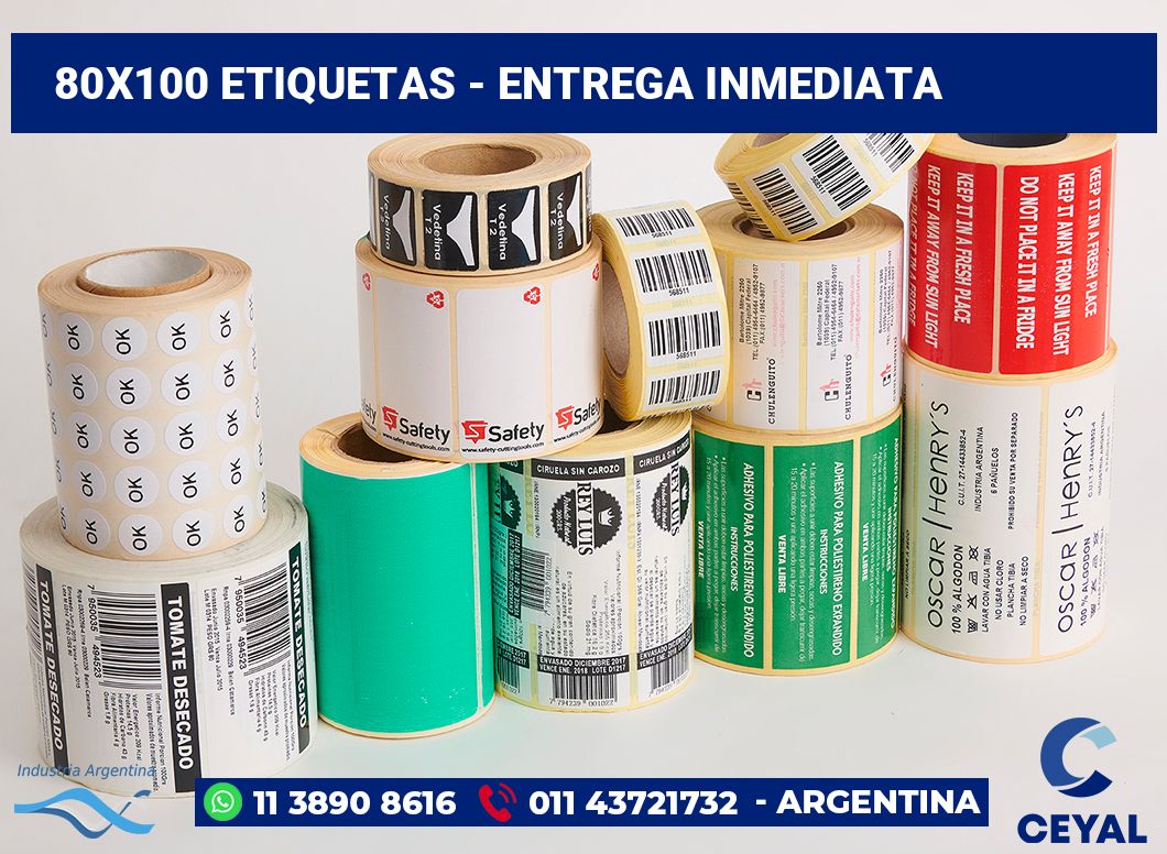 80x100 Etiquetas