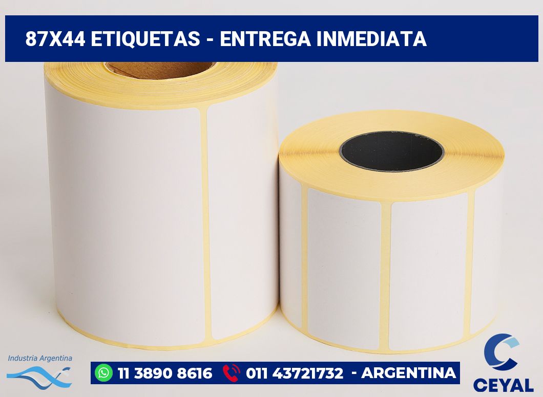 87×44 Etiquetas